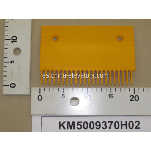 KM5009370H02 Placa de peine de plástico amarillo para escaleras mecánicas kone